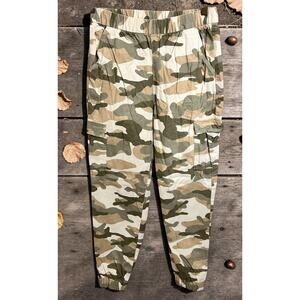 Divided by H&M Camouflage Cargo Jogger Pants Sz 4 Cotton Casual 27" Inseam